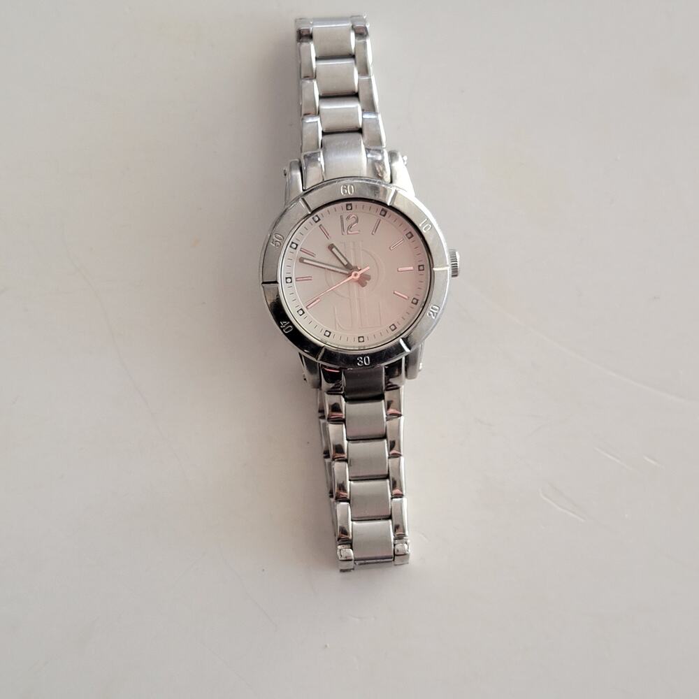 Vintage Watches JLo Quartz Watch FMDJL002 Silver Bracelet Womens Y2K Style 2000s